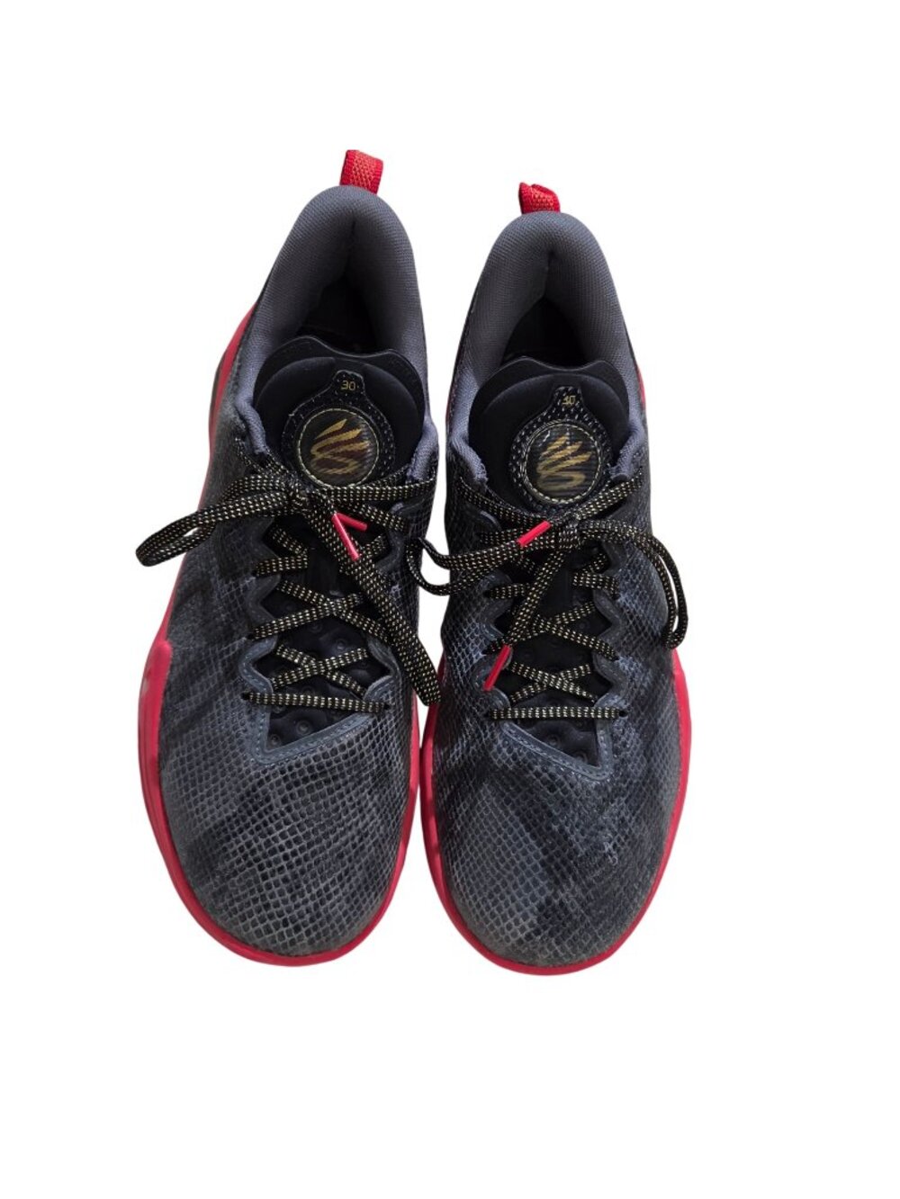 Under Armour Curry Flow 9 Basketball Shoes Sz 10 M/12.5 W Black/Red Lightweight